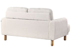 2 Seater Boucle Sofa White TUVE