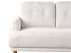 2 Seater Boucle Sofa White TUVE