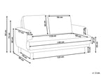 2 Seater Boucle Sofa White TUVE