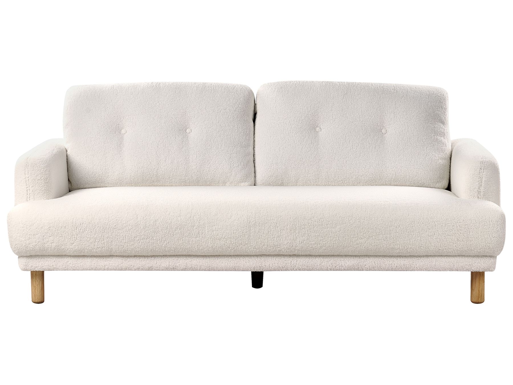 3 Seater Boucle Sofa White TUVE