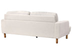 3 Seater Boucle Sofa White TUVE