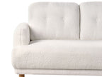 3 Seater Boucle Sofa White TUVE