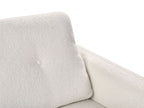 3 Seater Boucle Sofa White TUVE