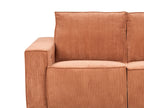 Jumbo Cord Electric Recliner Sofa Orange NUKARI
