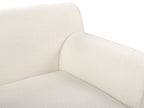 Left Hand Boucle Corner Sofa White SIMOS