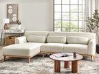 Corner Sofa SIMOS Fabric Off-White 3 Seater Right Hand
