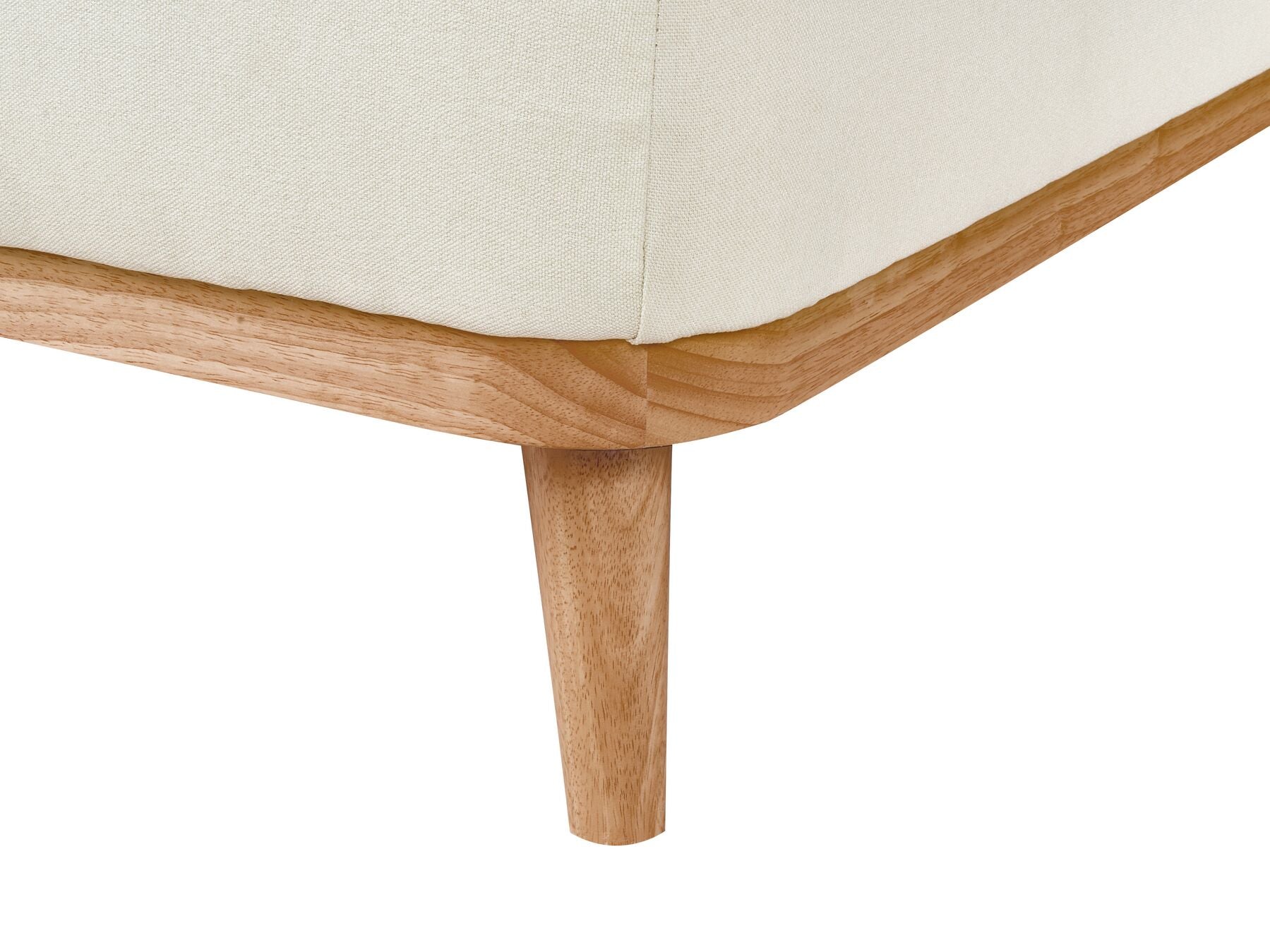 Corner Sofa SIMOS Fabric Off-White 3 Seater Right Hand