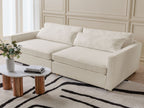 3 Seater Boucle Sofa Off-White VINSTRA
