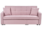 Sofa Bed GLOMMA Fabric Pastel Pink 2 Seater