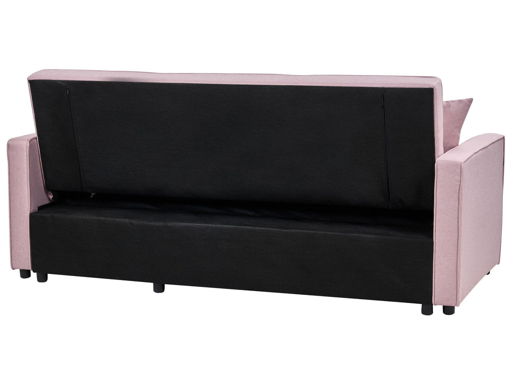 Sofa Bed GLOMMA Fabric Pastel Pink 2 Seater