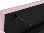 Sofa Bed GLOMMA Fabric Pastel Pink 2 Seater