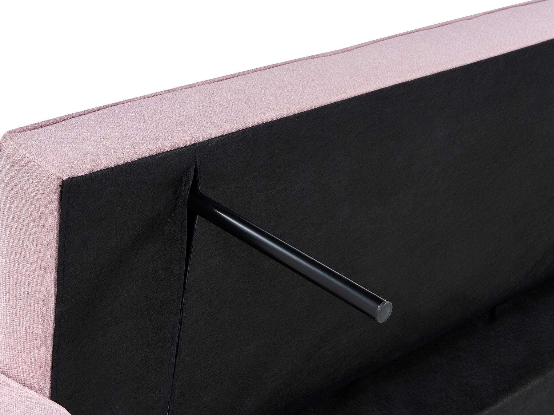 Sofa Bed GLOMMA Fabric Pastel Pink 2 Seater