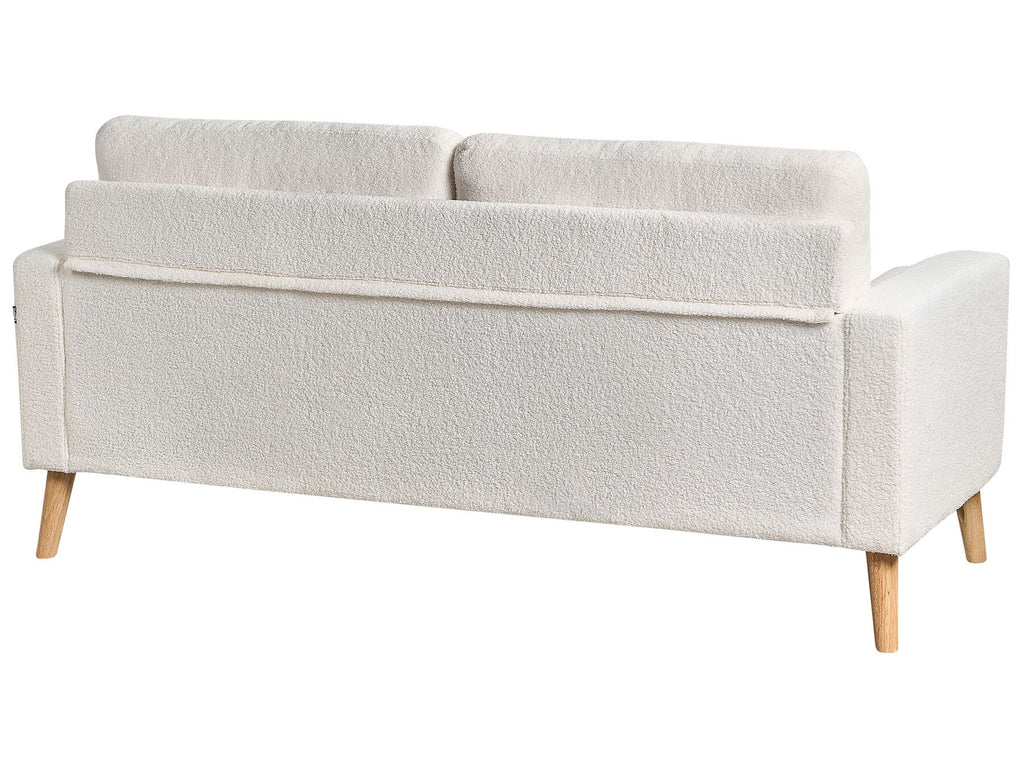 2 Seater Boucle Sofa Off-White KALMAR
