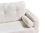 2 Seater Boucle Sofa Off-White KALMAR