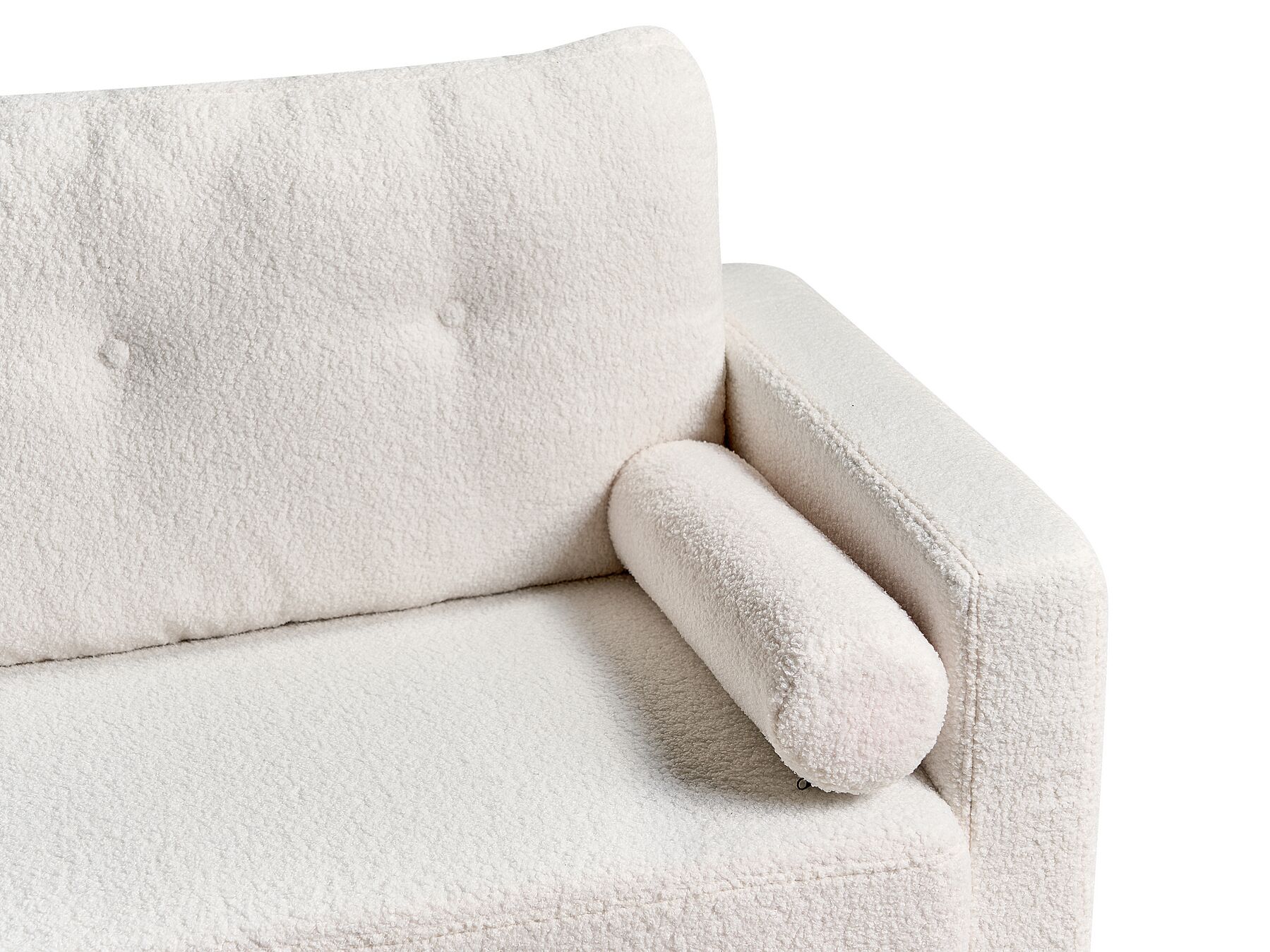 2 Seater Boucle Sofa Off-White KALMAR