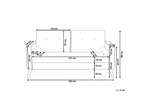 2 Seater Boucle Sofa Off-White KALMAR
