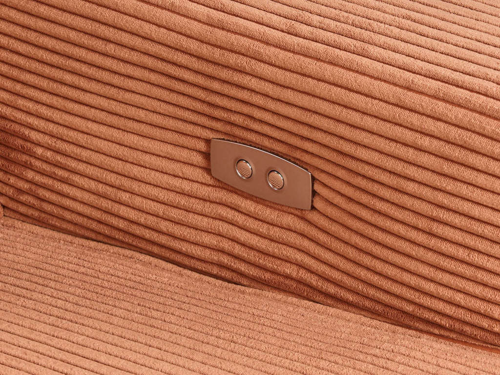 Jumbo Cord Electric Recliner Sofa Orange NUKARI