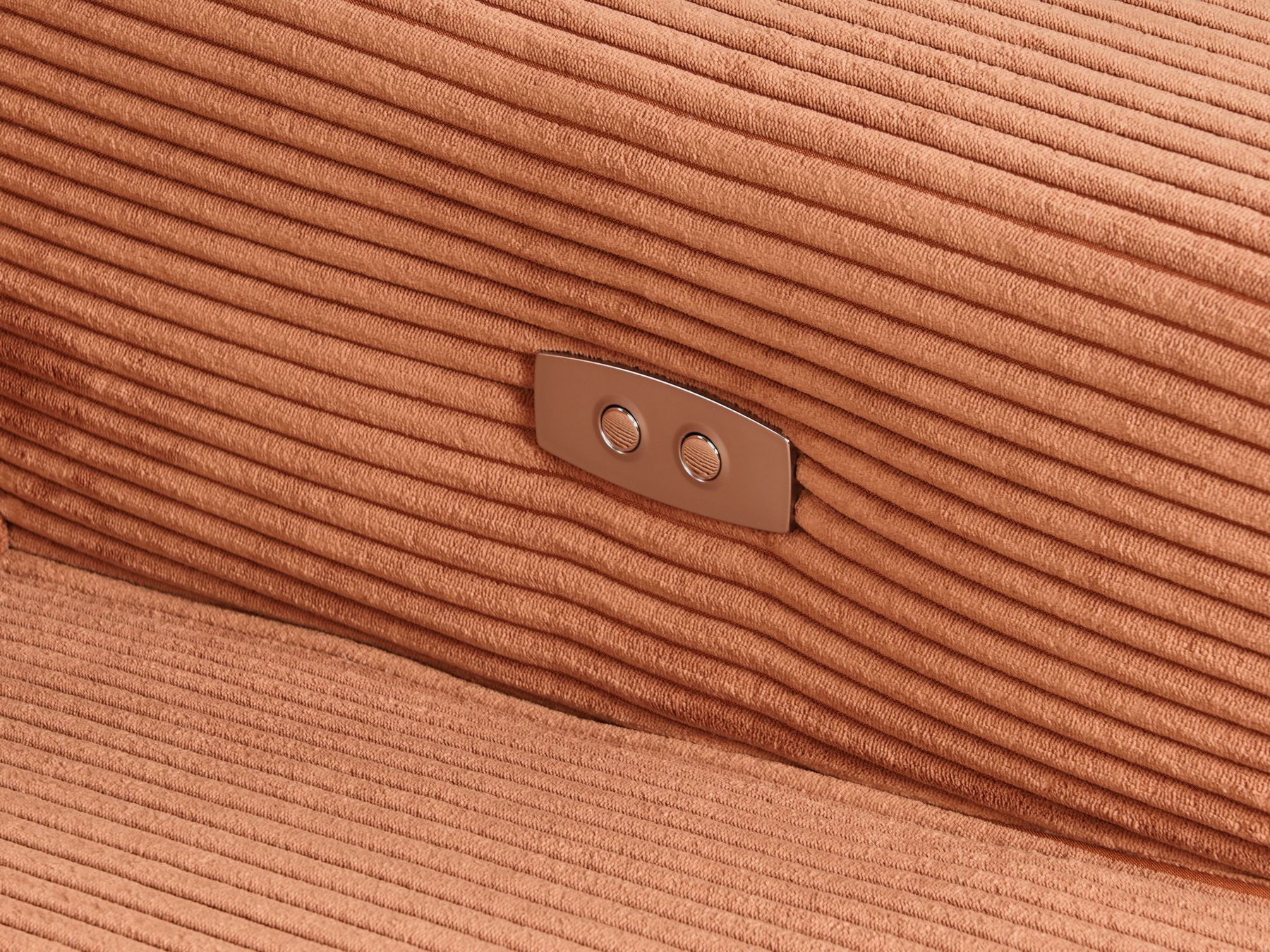 Jumbo Cord Electric Recliner Sofa Orange NUKARI