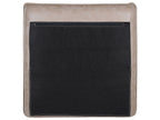 Right Hand Faux Suede Corner Sofa Light Brown GALLO