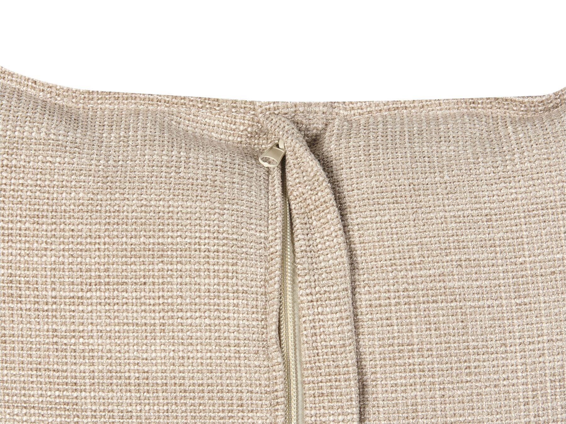 Right Hand Fabric Corner Sofa Beige SERSAN