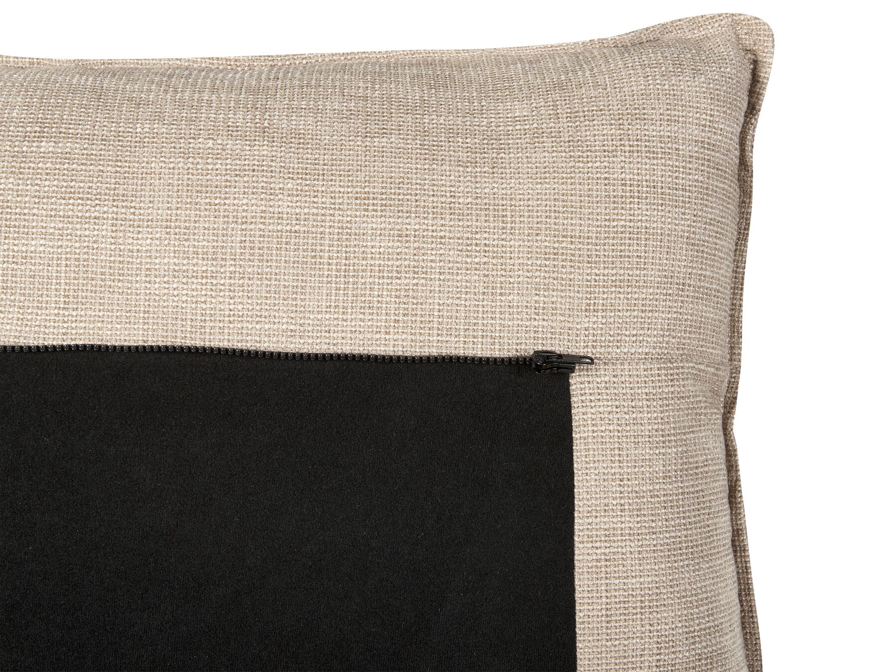 Right Hand Fabric Corner Sofa Beige SERSAN