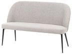 2 Seater Kitchen Sofa Light Grey OSBY