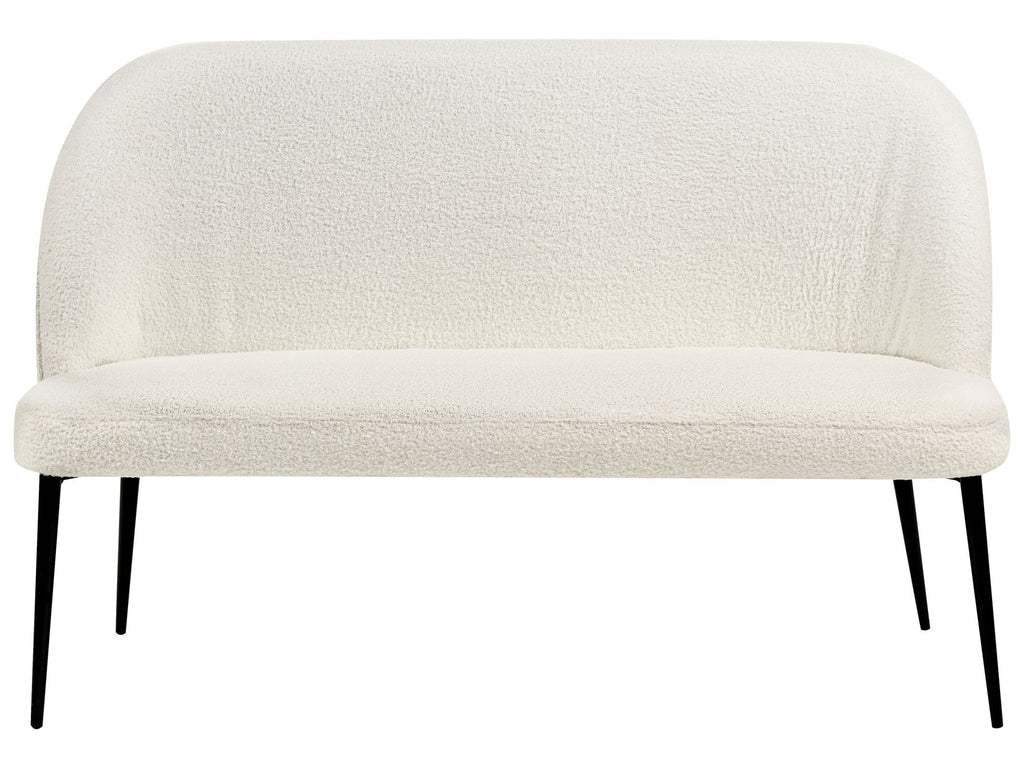 2 Seater Boucle Kitchen Sofa White OSBY