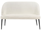 2 Seater Boucle Kitchen Sofa White OSBY