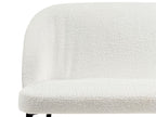2 Seater Boucle Kitchen Sofa White OSBY