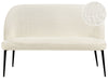 2 Seater Boucle Kitchen Sofa Light Beige