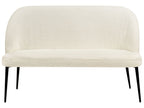 2 Seater Boucle Kitchen Sofa Light Beige OSBY