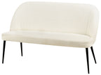 2 Seater Boucle Kitchen Sofa Light Beige OSBY