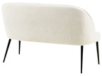 2 Seater Boucle Kitchen Sofa Light Beige OSBY
