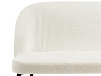 2 Seater Boucle Kitchen Sofa Light Beige OSBY