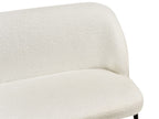 2 Seater Boucle Kitchen Sofa Light Beige OSBY