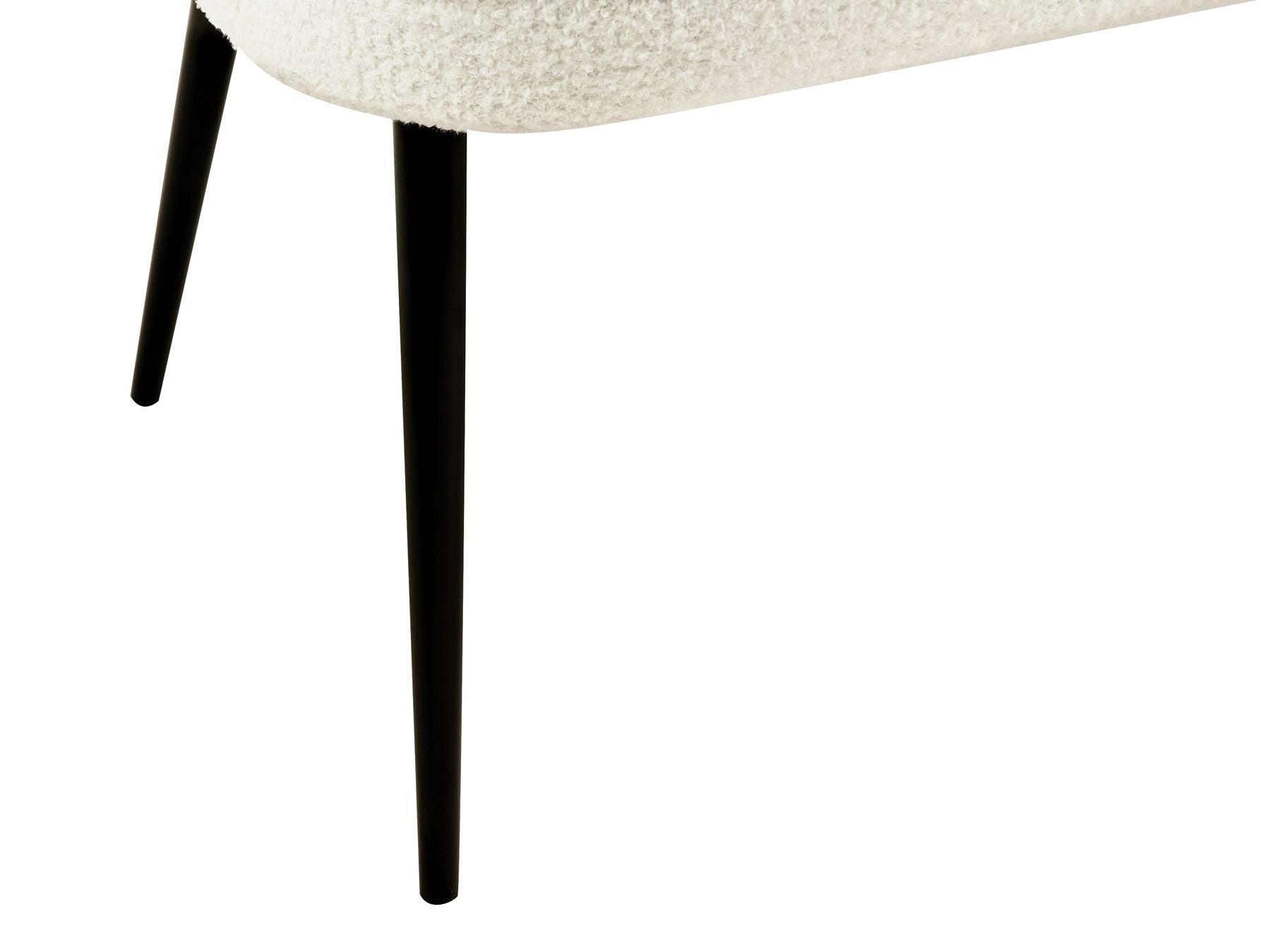2 Seater Boucle Kitchen Sofa Light Beige OSBY