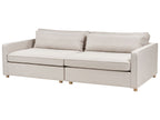 3 Seater Fabric Sofa Beige VINSTRA