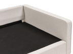 3 Seater Fabric Sofa Beige VINSTRA
