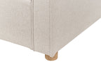3 Seater Fabric Sofa Beige VINSTRA