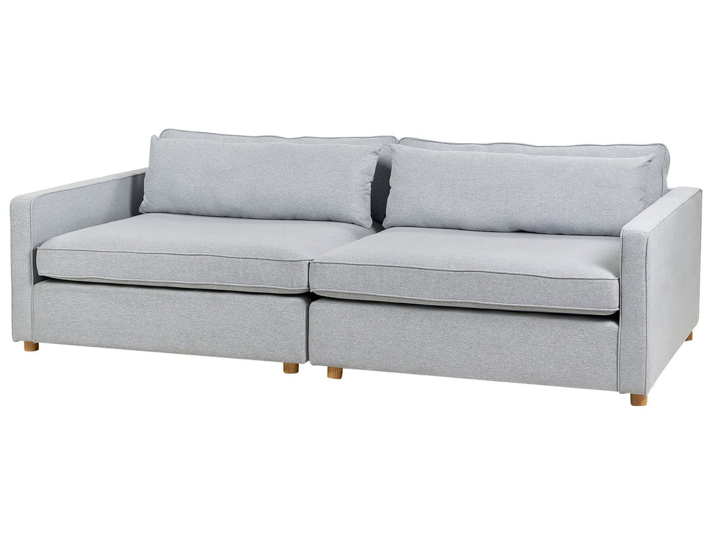 3 Seater Fabric Sofa Grey VINSTRA