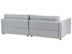 3 Seater Fabric Sofa Grey VINSTRA