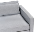 3 Seater Fabric Sofa Grey VINSTRA