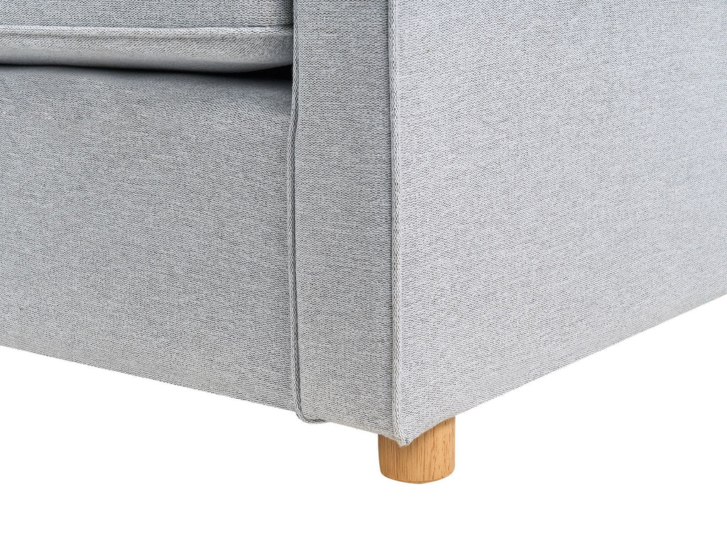 3 Seater Fabric Sofa Grey VINSTRA