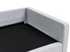3 Seater Fabric Sofa Grey VINSTRA