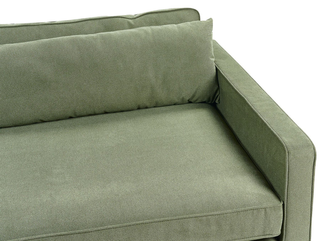 3 Seater Fabric Sofa Green VINSTRA