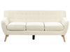 3 Seater Fabric Sofa Light Beige
