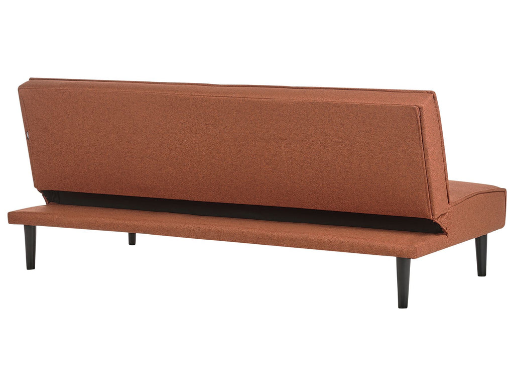 Sofa Bed VISBY Fabric Golden Brown 3 Seater
