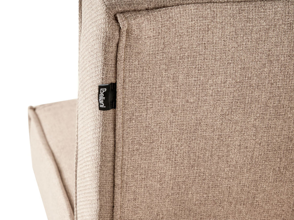 Sofa Bed VISBY Fabric Beige 3 Seater