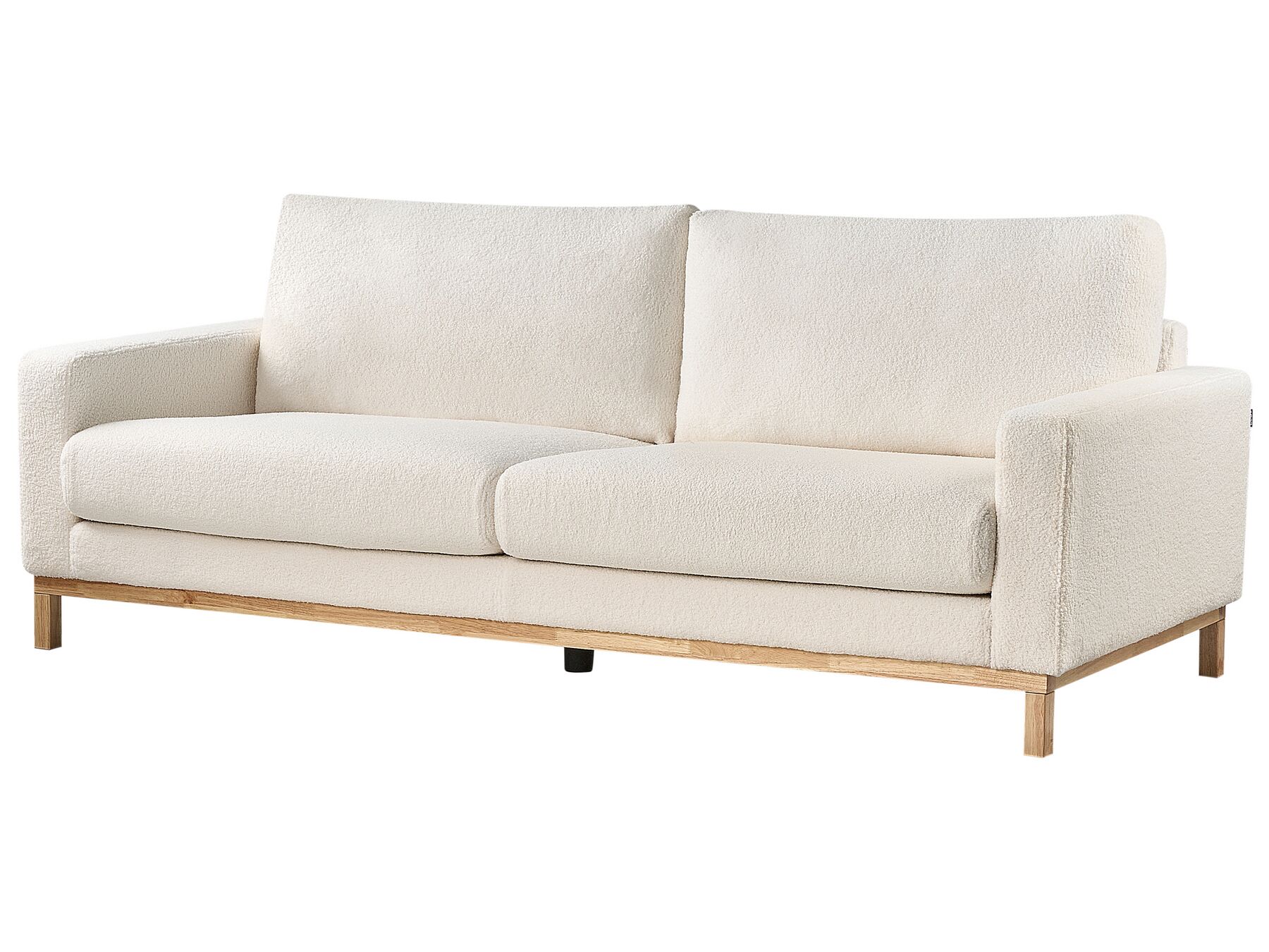 3 Seater Sofa White Boucle SIGGARD