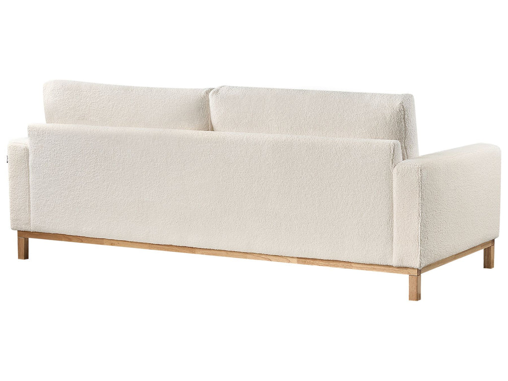 3 Seater Sofa White Boucle SIGGARD